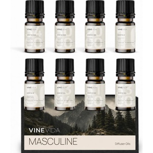 image:imageVINEVIDA Summer Diffuser Oil Collection Set of 8  Scented Oil  Aromatherapy Diffuser Oils  Made in USAMASCULINE